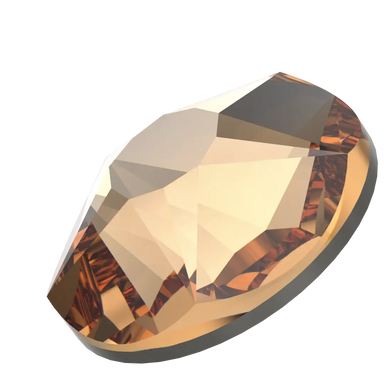 Swarovski Flat Back Crystals Non Hotfix Xirius Star Rose (2100) Light Colorado Topaz - Bluestreak Crystals