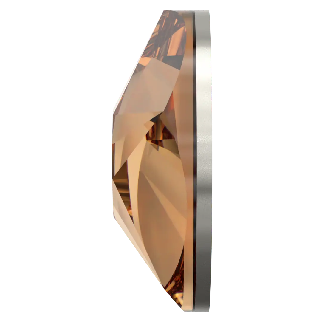 Swarovski Flat Back Crystals Non Hotfix Xirius Star Rose (2100) Light Colorado Topaz - Bluestreak Crystals