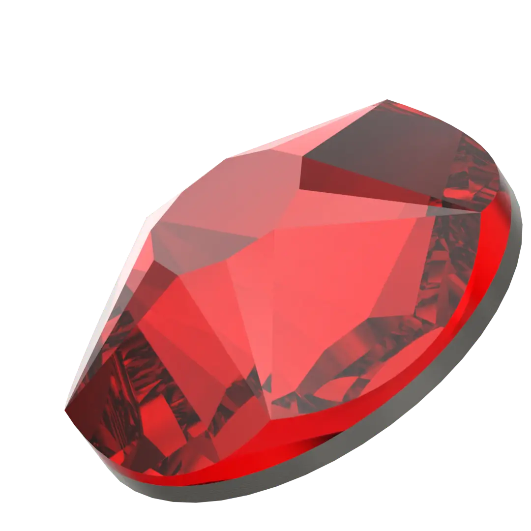 Swarovski Flat Back Crystals Non Hotfix Xirius Star Rose (2100) Light Siam - Bluestreak Crystals