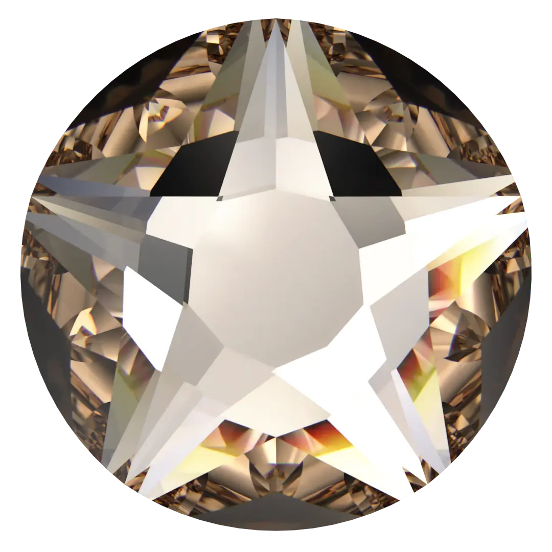 Swarovski Flat Back Crystals Non Hotfix Xirius Star Rose (2100) Light Silk - Bluestreak Crystals