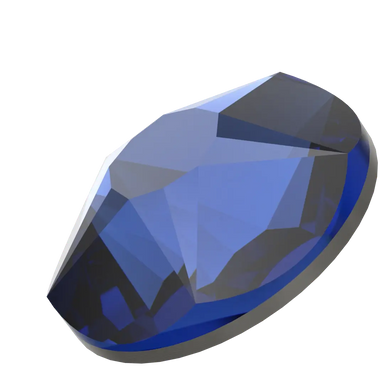 Swarovski Flat Back Crystals Non Hotfix Xirius Star Rose (2100) Recreated Dark Sapphire - Bluestreak Crystals