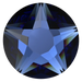 Swarovski Flat Back Crystals Non Hotfix Xirius Star Rose (2100) Recreated Dark Sapphire - Bluestreak Crystals