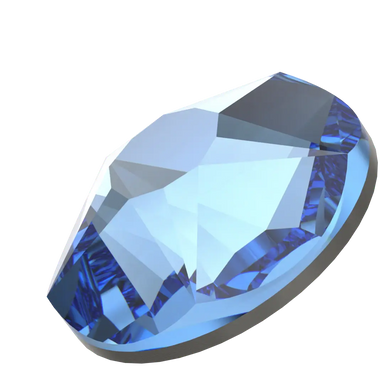 Swarovski Flat Back Crystals Non Hotfix Xirius Star Rose (2100) Recreated Ice Blue - Bluestreak Crystals