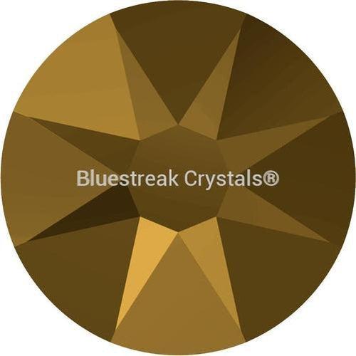 Swarovski Flat Back Crystals Rhinestones Non Hotfix (2000, 2058 & 2088) Crystal Dorado-Swarovski Flatback Rhinestones Crystals (Non Hotfix)-SS12 (3.1mm) - Pack of 50-Bluestreak Crystals