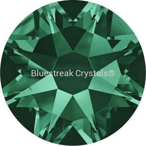Swarovski Flat Back Crystals Rhinestones Non Hotfix (2000, 2058 & 2088) Emerald-Swarovski Flatback Rhinestones Crystals (Non Hotfix)-SS5 (1.8mm) - Pack of 50-Bluestreak Crystals
