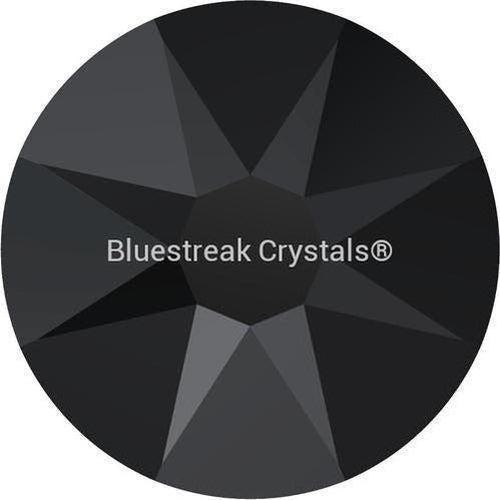Swarovski Flat Back Crystals Rhinestones Non Hotfix (2000, 2058 & 2088) Jet FOILED-Swarovski Flatback Rhinestones Crystals (Non Hotfix)-SS5 (1.8mm) - Pack of 50-Bluestreak Crystals