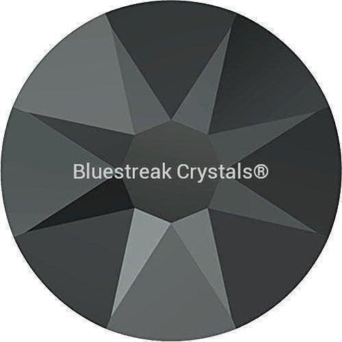 Swarovski Flat Back Crystals Rhinestones Non Hotfix (2000, 2058 & 2088) Jet Hematite FOILED-Swarovski Flatback Rhinestones Crystals (Non Hotfix)-SS3 (1.4mm) - Pack of 50-Bluestreak Crystals