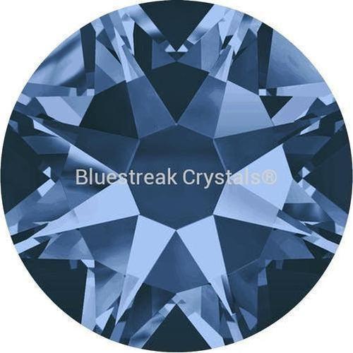 Swarovski Flat Back Crystals Rhinestones Non Hotfix (2000, 2058 & 2088) Montana-Swarovski Flatback Rhinestones Crystals (Non Hotfix)-SS5 (1.8mm) - Pack of 50-Bluestreak Crystals