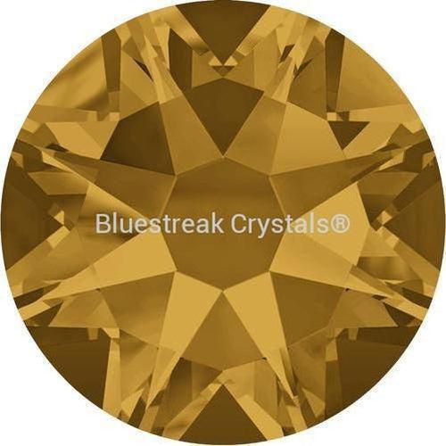 Swarovski Flat Back Crystals Rhinestones Non Hotfix (2000, 2058 & 2088) Topaz-Swarovski Flatback Rhinestones Crystals (Non Hotfix)-SS5 (1.8mm) - Pack of 50-Bluestreak Crystals