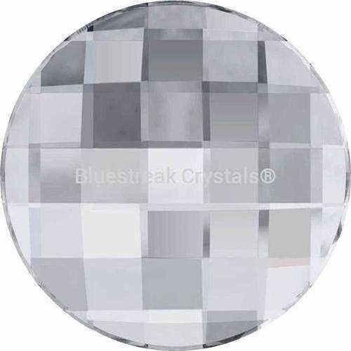 Swarovski Flat Back Crystals Rhinestones Non Hotfix Chessboard Circle (2035) Crystal-Swarovski Flatback Rhinestones Crystals (Non Hotfix)-6mm - Pack of 10-Bluestreak Crystals