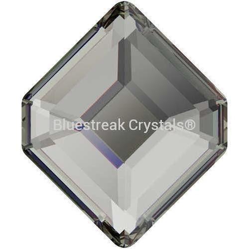 Swarovski Flat Back Crystals Rhinestones Non Hotfix Concise Hexagon (2777) Black Diamond-Swarovski Flatback Rhinestones Crystals (Non Hotfix)-5x4.2mm - Pack of 8-Bluestreak Crystals