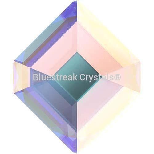 Swarovski Flat Back Crystals Rhinestones Non Hotfix Concise Hexagon (2777) Crystal AB-Swarovski Flatback Rhinestones Crystals (Non Hotfix)-5x4.2mm - Pack of 8-Bluestreak Crystals