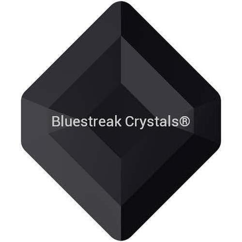 Swarovski Flat Back Crystals Rhinestones Non Hotfix Concise Hexagon (2777) Jet UNFOILED-Swarovski Flatback Rhinestones Crystals (Non Hotfix)-5x4.2mm - Pack of 8-Bluestreak Crystals