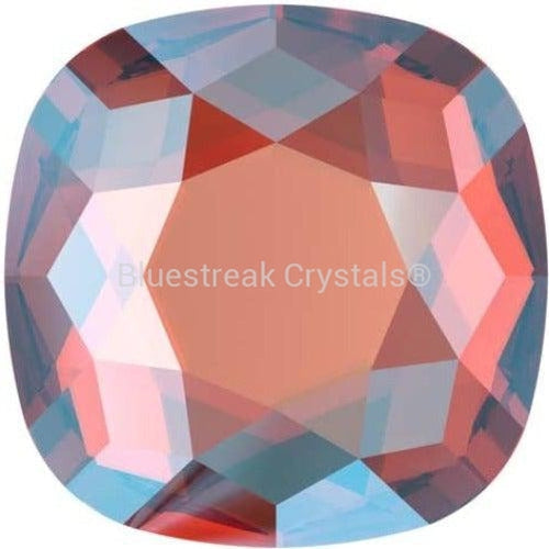 Swarovski Flat Back Crystals Rhinestones Non Hotfix Cushion (2471) Light Siam Shimmer-Swarovski Flatback Rhinestones Crystals (Non Hotfix)-10mm - Pack of 2-Bluestreak Crystals
