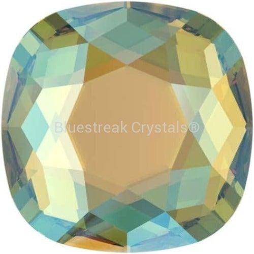 Swarovski Flat Back Crystals Rhinestones Non Hotfix Cushion (2471) Light Topaz Shimmer-Swarovski Flatback Rhinestones Crystals (Non Hotfix)-10mm - Pack of 2-Bluestreak Crystals
