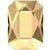 Swarovski Flat Back Crystals Rhinestones Non Hotfix Emerald Cut (2602) Crystal Golden Shadow-Swarovski Flatback Rhinestones Crystals (Non Hotfix)-3.7x2.5mm - Pack of 10-Bluestreak Crystals
