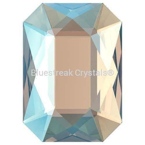 Swarovski Flat Back Crystals Rhinestones Non Hotfix Emerald Cut (2602) Silk Shimmer-Swarovski Flatback Rhinestones Crystals (Non Hotfix)-14x10mm - Pack of 4-Bluestreak Crystals