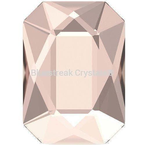Swarovski Flat Back Crystals Rhinestones Non Hotfix Emerald Cut (2602) Vintage Rose-Swarovski Flatback Rhinestones Crystals (Non Hotfix)-3.7x2.5mm - Pack of 10-Bluestreak Crystals