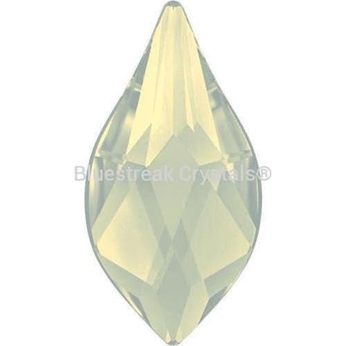 Swarovski Flat Back Crystals Rhinestones Non Hotfix Flame (2205) White Opal-Swarovski Flatback Rhinestones Crystals (Non Hotfix)-7.5mm - Pack of 8-Bluestreak Crystals
