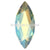 Swarovski Flat Back Crystals Rhinestones Non Hotfix Marquise (2201) Light Topaz Shimmer-Swarovski Flatback Rhinestones Crystals (Non Hotfix)-14x6mm - Pack of 4-Bluestreak Crystals