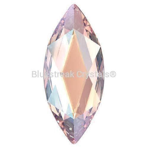Swarovski Flat Back Crystals Rhinestones Non Hotfix Marquise (2201) Vintage Rose Shimmer-Swarovski Flatback Rhinestones Crystals (Non Hotfix)-8x3.5mm - Pack of 10-Bluestreak Crystals