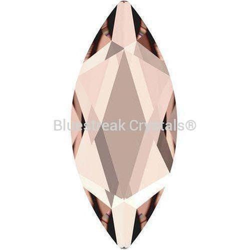Swarovski Flat Back Crystals Rhinestones Non Hotfix Marquise (2201) Vintage Rose-Swarovski Flatback Rhinestones Crystals (Non Hotfix)-4x1.8mm - Pack of 10-Bluestreak Crystals