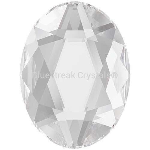 Swarovski Flat Back Crystals Rhinestones Non Hotfix Oval (2603) Crystal-Swarovski Flatback Rhinestones Crystals (Non Hotfix)-4x3mm - Pack of 10-Bluestreak Crystals