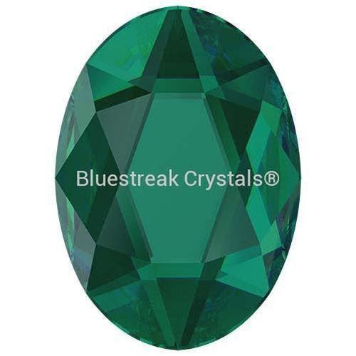 Swarovski Flat Back Crystals Rhinestones Non Hotfix Oval (2603) Emerald-Swarovski Flatback Rhinestones Crystals (Non Hotfix)-4x3mm - Pack of 10-Bluestreak Crystals