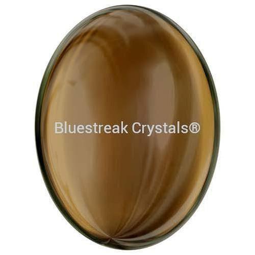 Swarovski Flat Back Crystals Rhinestones Non Hotfix Oval Cabochon (2196/4) Crystal Satin Tabak-Swarovski Flatback Rhinestones Crystals (Non Hotfix)-30x22.7mm - Pack of 1-Bluestreak Crystals