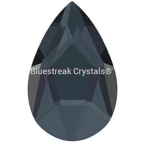 Swarovski Flat Back Crystals Rhinestones Non Hotfix Pear (2303) Graphite-Swarovski Flatback Rhinestones Crystals (Non Hotfix)-8x5mm - Pack of 10-Bluestreak Crystals