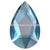 Swarovski Flat Back Crystals Rhinestones Non Hotfix Pear (2303) Light Sapphire Shimmer-Swarovski Flatback Rhinestones Crystals (Non Hotfix)-14x9mm - Pack of 4-Bluestreak Crystals