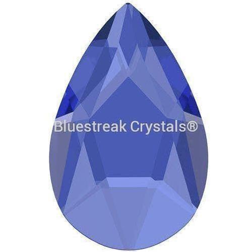 Swarovski Flat Back Crystals Rhinestones Non Hotfix Pear (2303) Sapphire-Swarovski Flatback Rhinestones Crystals (Non Hotfix)-8x5mm - Pack of 10-Bluestreak Crystals