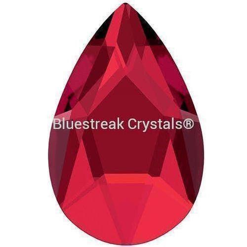 Swarovski Flat Back Crystals Rhinestones Non Hotfix Pear (2303) Scarlet-Swarovski Flatback Rhinestones Crystals (Non Hotfix)-8x5mm - Pack of 10-Bluestreak Crystals