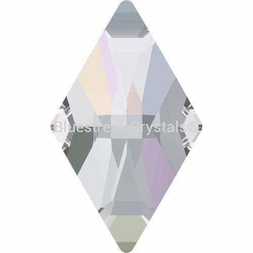 Swarovski Flat Back Crystals Rhinestones Non Hotfix Rhombus (2709) Crystal AB-Swarovski Flatback Rhinestones Crystals (Non Hotfix)-10x6mm - Pack of 4-Bluestreak Crystals