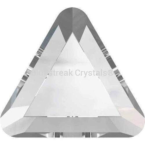 Swarovski Flat Back Crystals Rhinestones Non Hotfix Triangle (2711) Crystal-Swarovski Flatback Rhinestones Crystals (Non Hotfix)-3.3mm - Pack of 10-Bluestreak Crystals