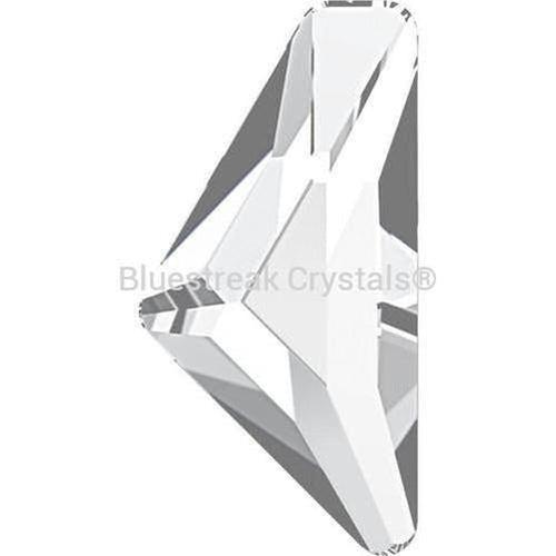Swarovski Flat Back Crystals Rhinestones Non Hotfix Triangle Alpha (2738) Crystal-Swarovski Flatback Rhinestones Crystals (Non Hotfix)-10x5mm - Pack of 6-Bluestreak Crystals