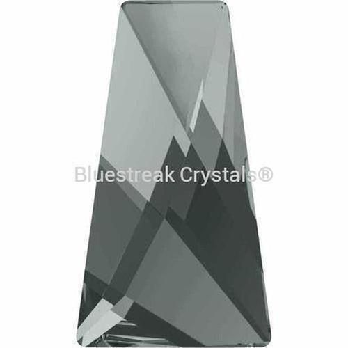 Swarovski Flat Back Crystals Rhinestones Non Hotfix Wing (2770) Black Diamond-Swarovski Flatback Rhinestones Crystals (Non Hotfix)-6x3.5mm - Pack of 10-Bluestreak Crystals