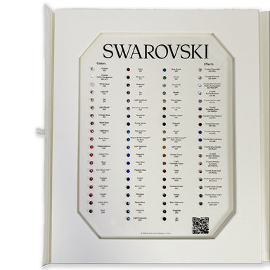 Swarovski Flat Back Rhinestones Luxury Colour Chart Folder - Bluestreak Crystals