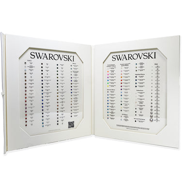 Swarovski Flat Back Rhinestones Luxury Colour Chart Folder - Bluestreak Crystals