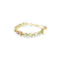 Swarovski Gema Tennis Bracelet Mixed Cuts Multicolored Gold-Tone Plated - Bluestreak Crystals