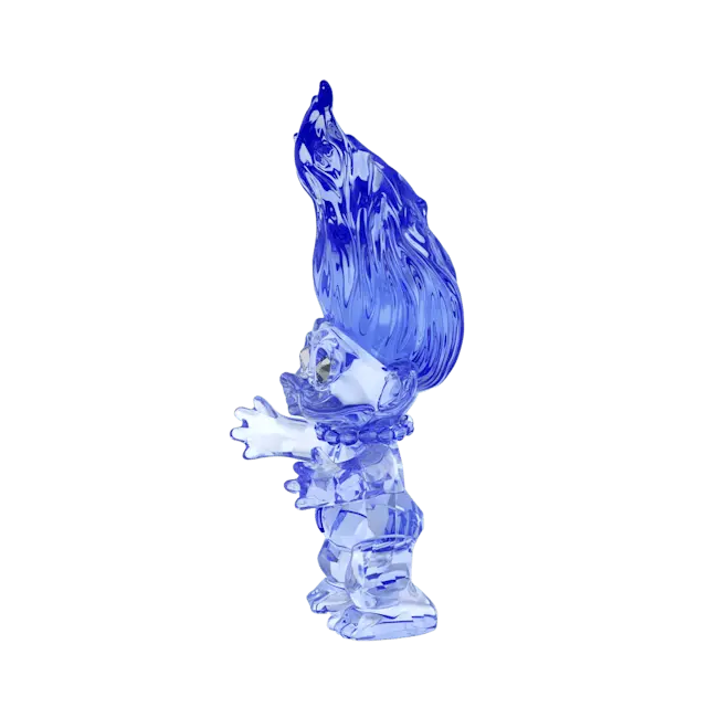 Swarovski Good Luck Troll Blue - Bluestreak Crystals