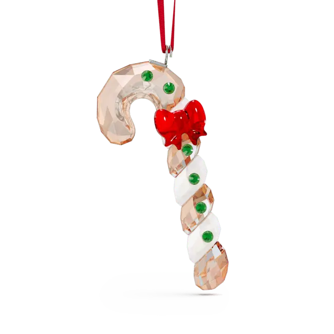 Swarovski Holiday Cheers Gingerbread Candy Cane Ornament - Bluestreak Crystals