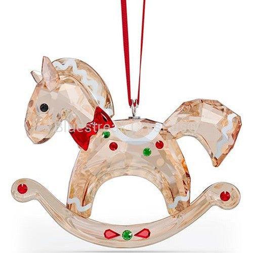 Swarovski Holiday Cheers Gingerbread Rocking Horse Ornament-Swarovski Home Decor-Bluestreak Crystals