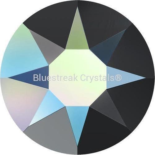 Swarovski Hotfix Flat Back Crystals (2000, 2038 & 2078) Jet AB-Swarovski Hotfix Flatback Crystals-SS6 (2.0mm) - Pack of 50-Bluestreak Crystals