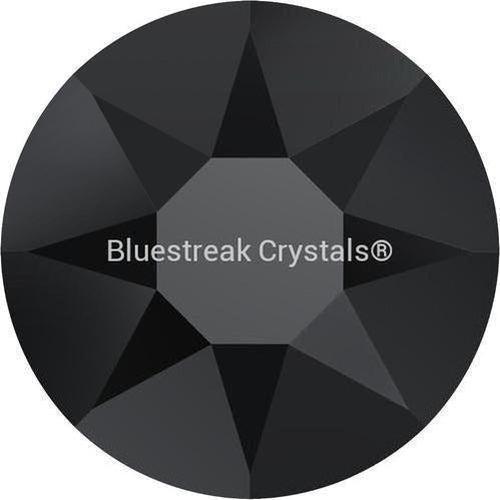 Swarovski Hotfix Flat Back Crystals (2000, 2038 & 2078) Jet-Swarovski Hotfix Flatback Crystals-SS3 (1.4mm) - Pack of 50-Bluestreak Crystals