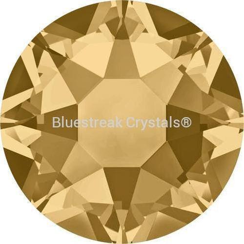 Swarovski Hotfix Flat Back Crystals (2000, 2038 & 2078) Light Colorado Topaz-Swarovski Hotfix Flatback Crystals-SS3 (1.4mm) - Pack of 50-Bluestreak Crystals