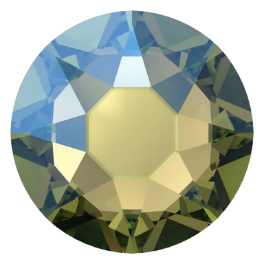 Swarovski Hotfix Flat Back Crystals (2000, 2038 & 2078) Peridot Shimmer - Bluestreak Crystals