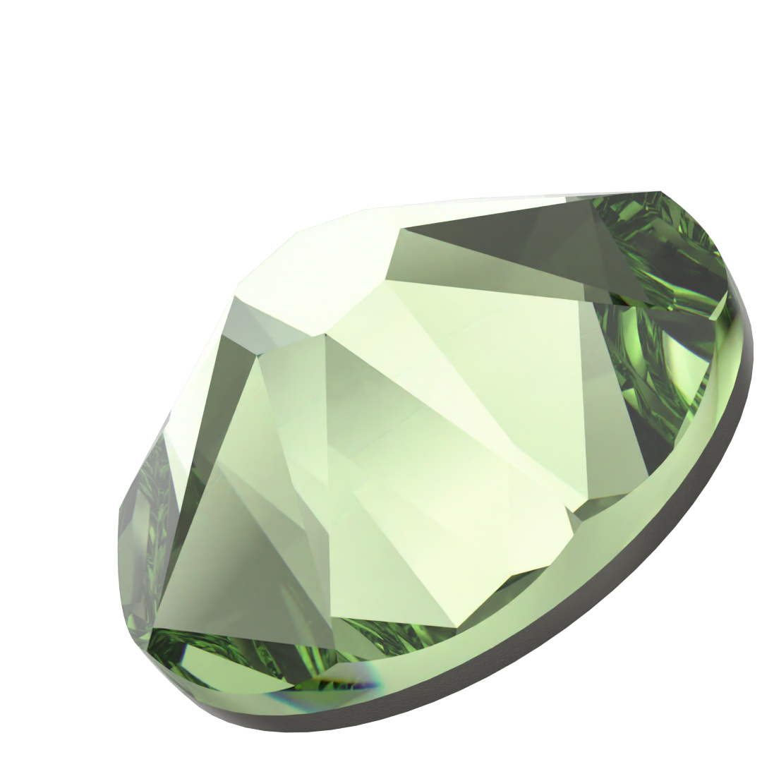 Swarovski Hotfix Flat Back Crystals (2000, 2038 & 2078) Recreated Peridot - Bluestreak Crystals
