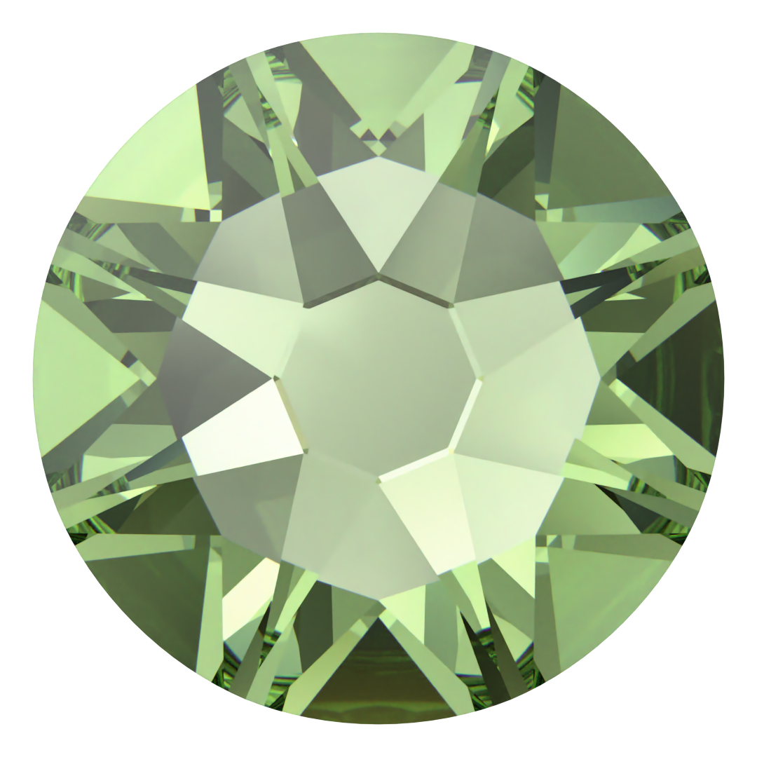 Swarovski Hotfix Flat Back Crystals (2000, 2038 & 2078) Recreated Peridot - Bluestreak Crystals