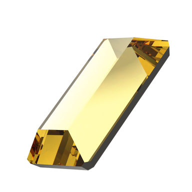 Swarovski Hotfix Flat Back Crystals Baguette (2510) Recreated Dark Jonquil - Bluestreak Crystals